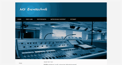 Desktop Screenshot of ms-eventtechnik.com