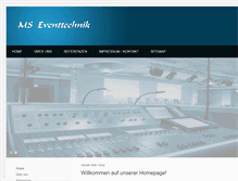 Tablet Screenshot of ms-eventtechnik.com